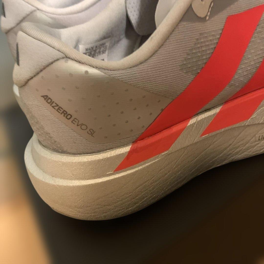 adidas アディゼロEVOSL 27センチ　ルシッドレッド