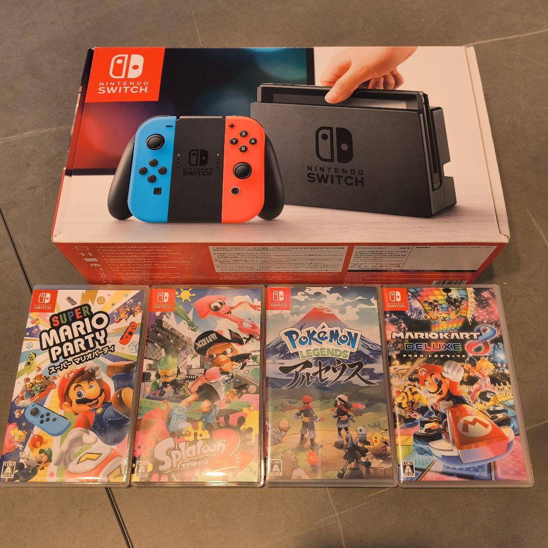 Nintendo Switch 本体 カセット4種類