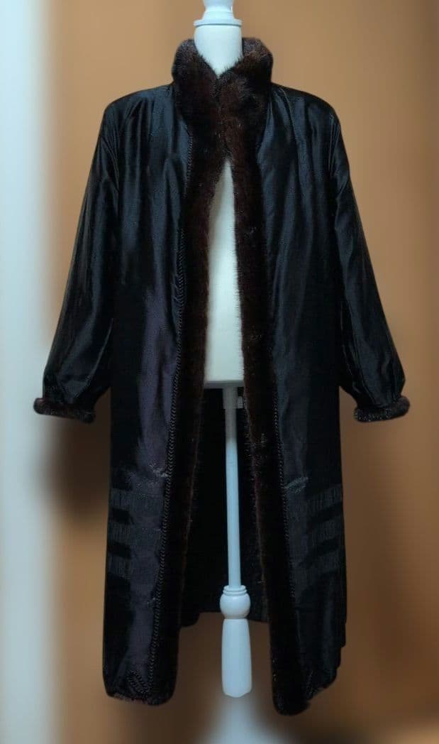 ✨デミバフミンクファー コート 着丈109cm 13号(XL) 逆毛仕立