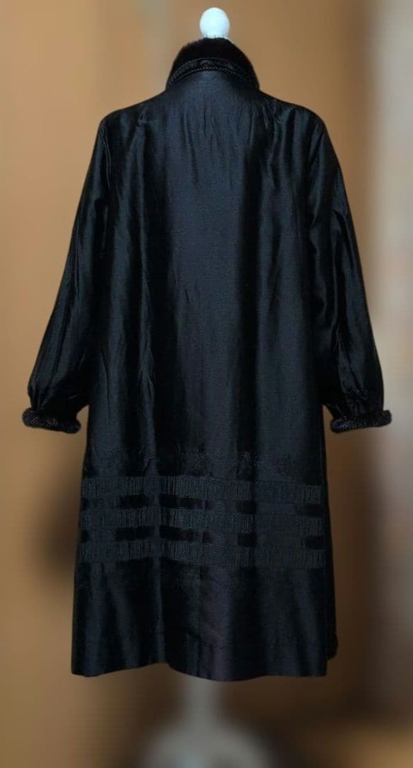 ✨デミバフミンクファー コート 着丈109cm 13号(XL) 逆毛仕立