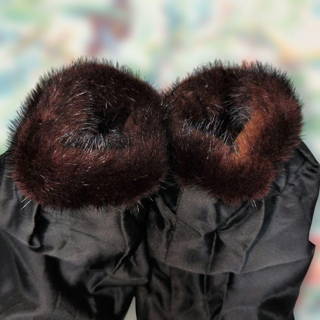 ✨デミバフミンクファー コート 着丈109cm 13号(XL) 逆毛仕立