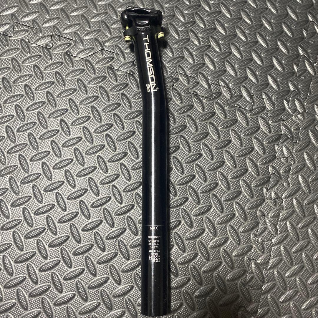 THOMSON シートポスト　Elite 31.6 x 367mm ブラック