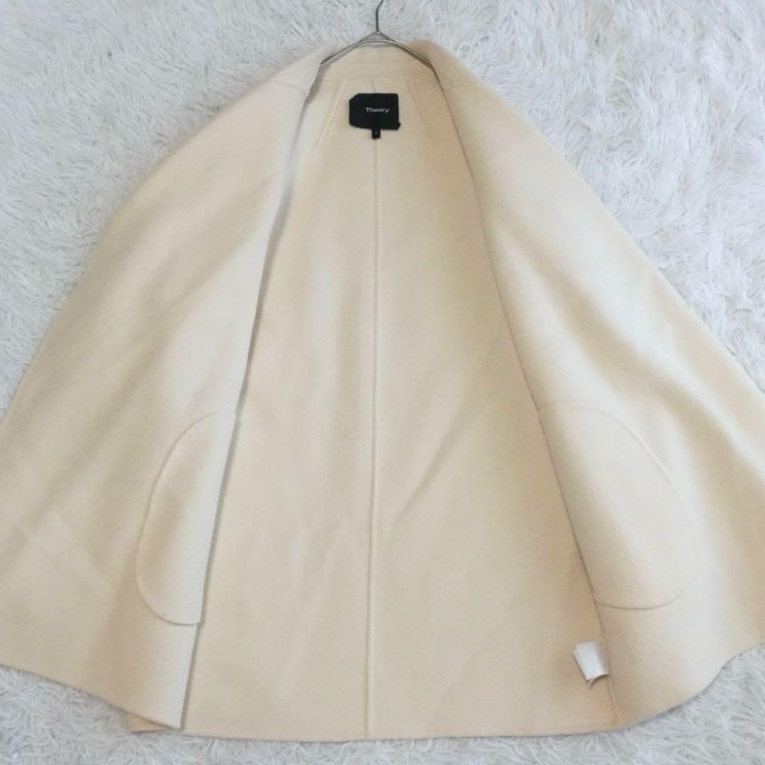 セオリー カシミヤ CLAIRENE NEW DIVIDE ダブルフェイスコート