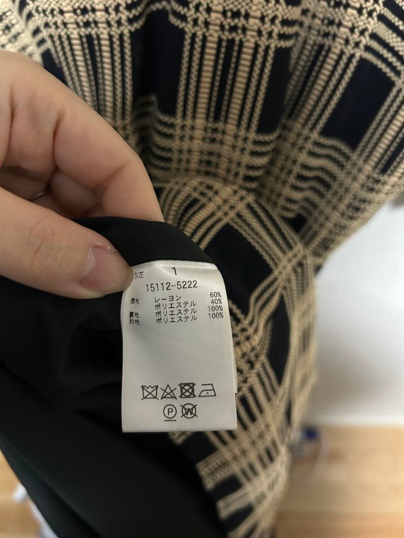 CLANE チェックワンピース