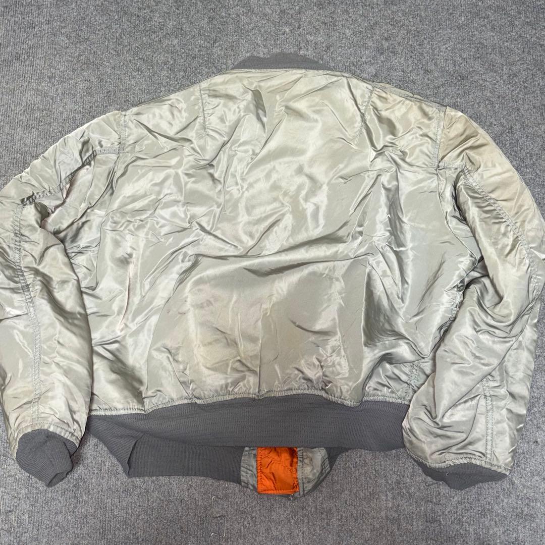 【超希少色XXL✨️】【米90】ALPHA INDUSTRIE ma-1 シルバー