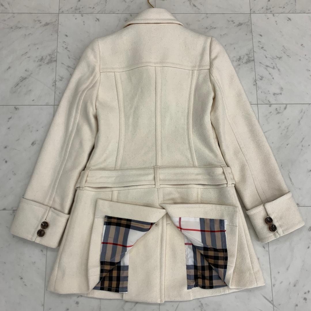 バーバリーブルーレーベル トレンチコート Mサイズ アンゴラ 裏地ノバチェック