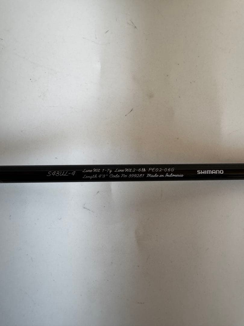 未使用 SHIMANO CARDIFF NX S43UL-4 トラウトロッド