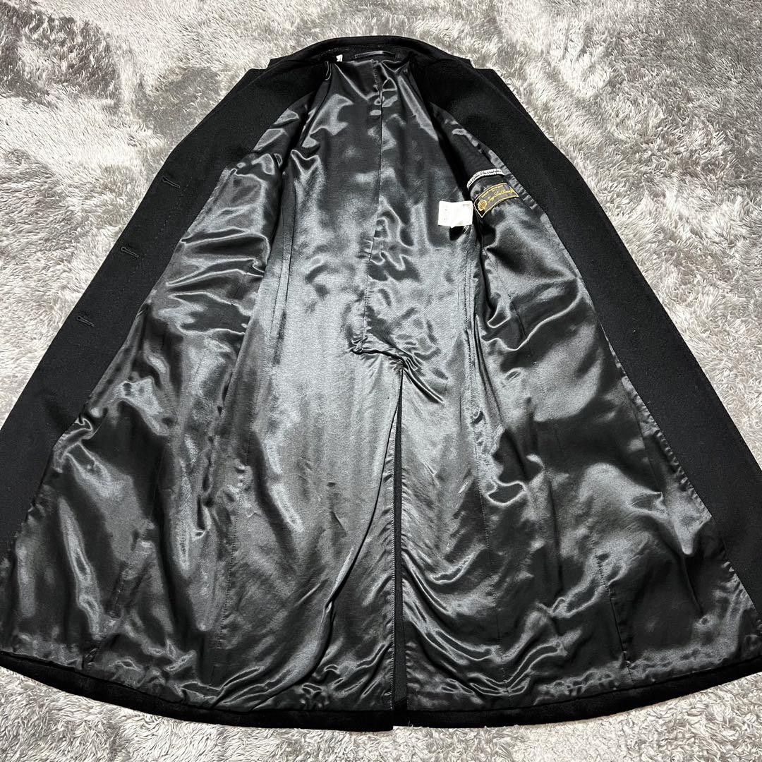 ロロピアーナ　レディース　ウール　チェスターコート　ブラック　L相当　美品