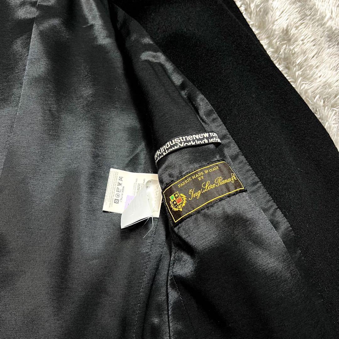 ロロピアーナ　レディース　ウール　チェスターコート　ブラック　L相当　美品