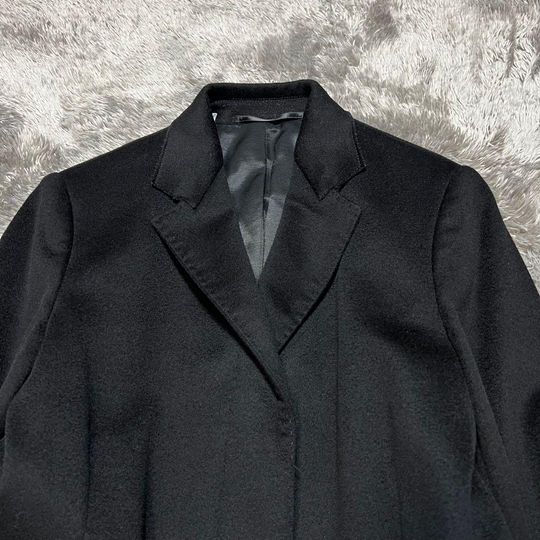 ロロピアーナ　レディース　ウール　チェスターコート　ブラック　L相当　美品