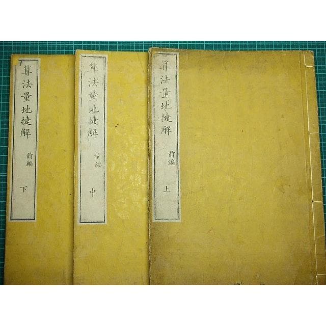 ●江戸和本●算法量地捷解 前編 松沢信義 市川方静 測量術入門書 文久 美本