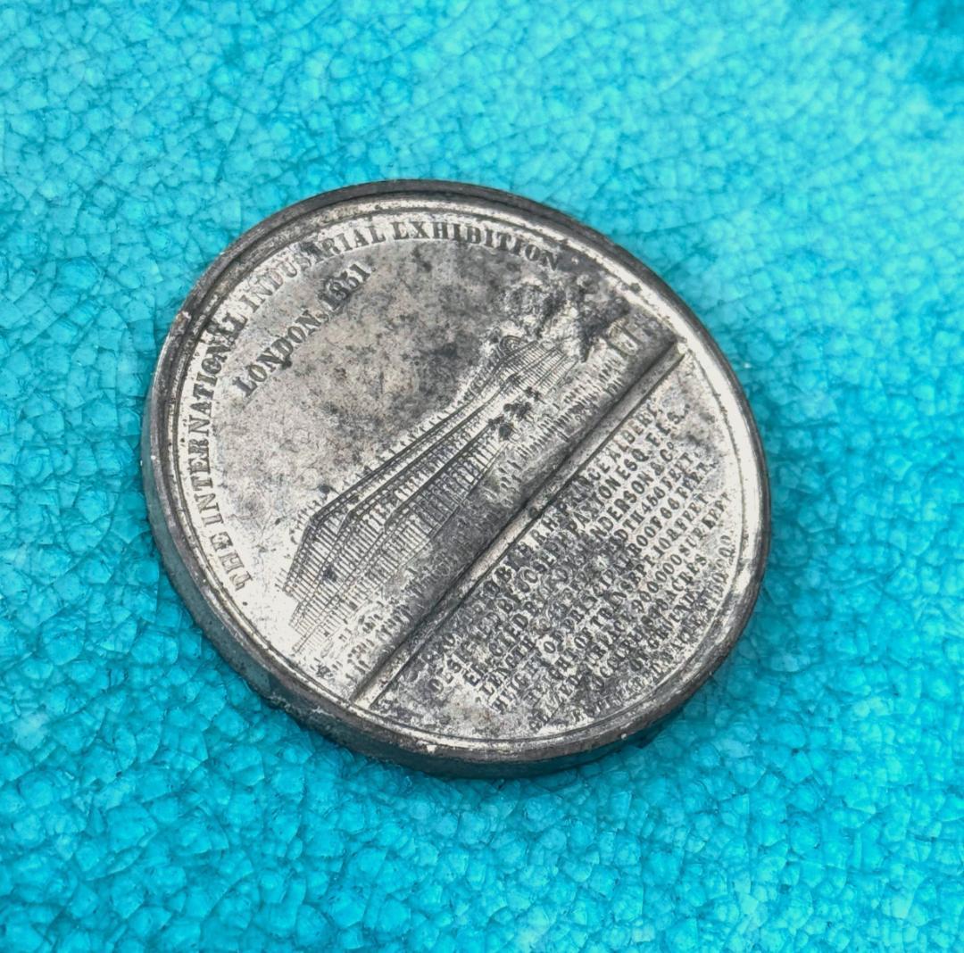 1851 イギリス ゴシック ヴィクトリア女王 ロンドン 大型 レア メダル