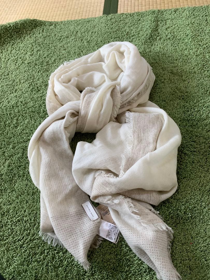 新品Natural Basicカシミヤ95％大判ストールナチュラルベーシック