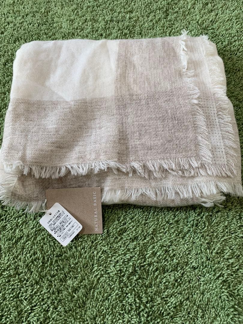 新品Natural Basicカシミヤ95％大判ストールナチュラルベーシック