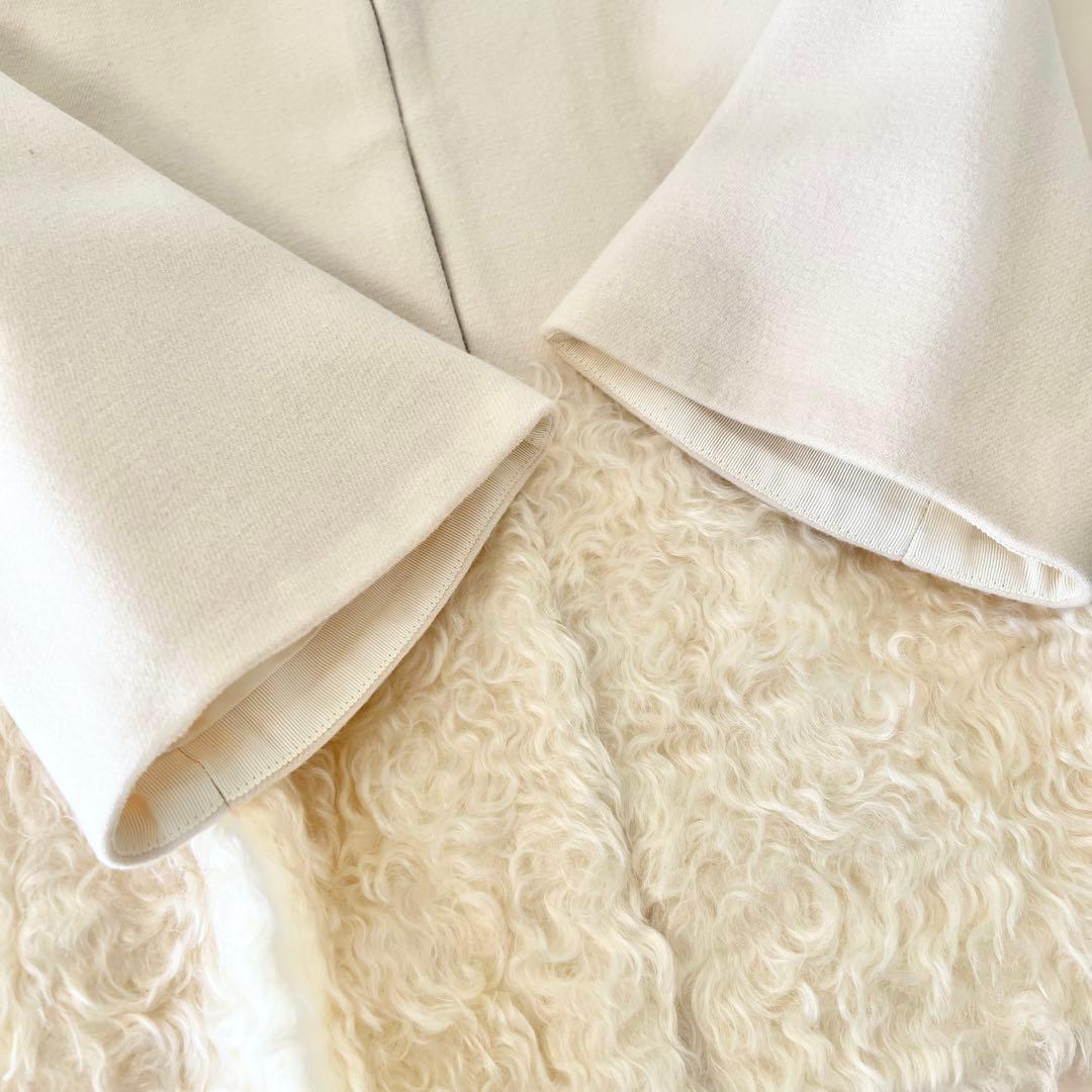 【美品】エストネーション　ファー切り替え　ショートコート　36