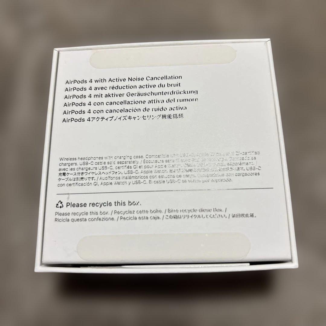 【正規品】　AirPods 4 アクティブノイズキャンセリング搭載　保証付き