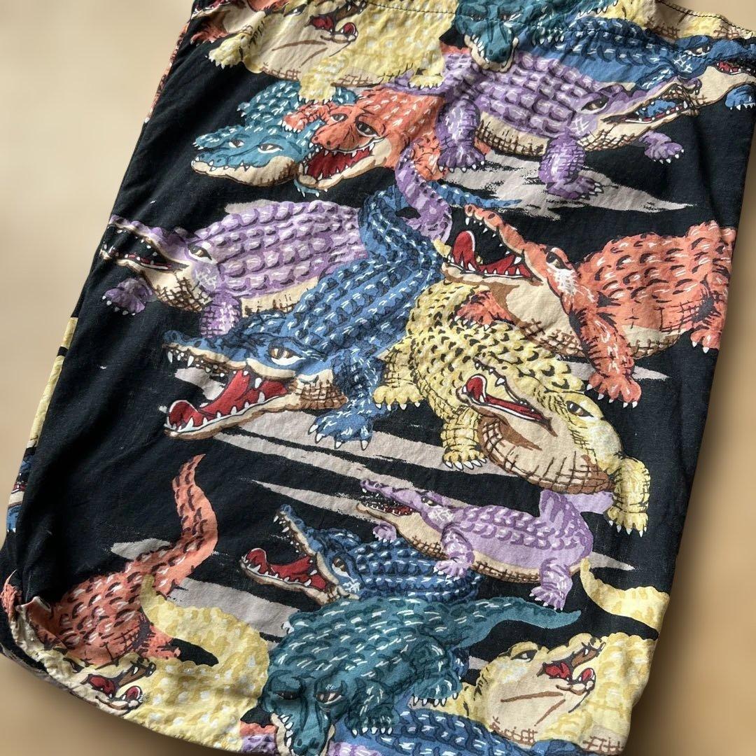 KAPITAL ワニ柄 バッグ アロハ生地