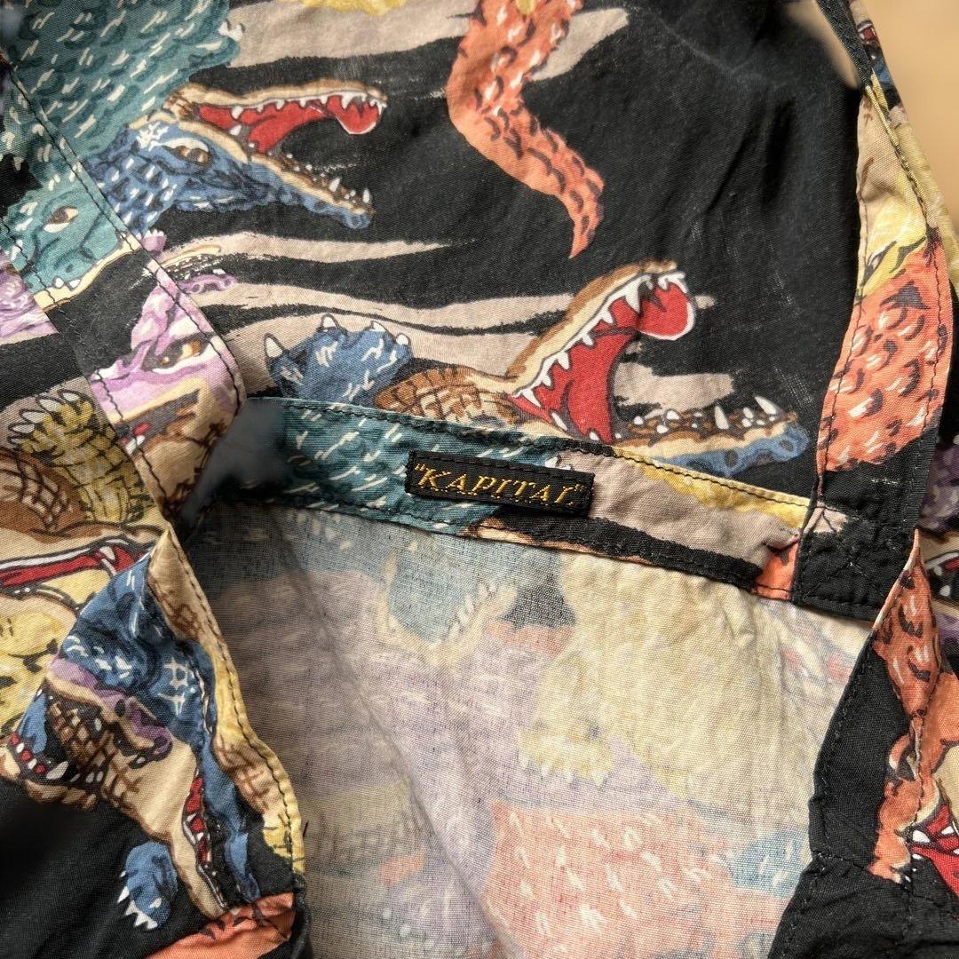 KAPITAL ワニ柄 バッグ アロハ生地