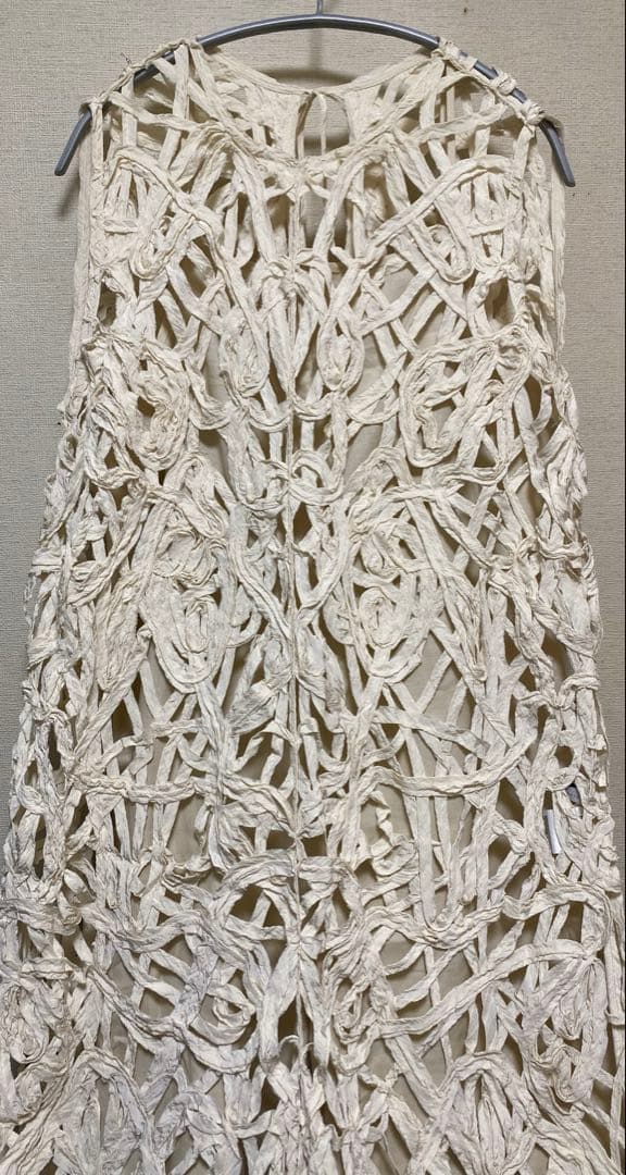 ETRE TOKYO ブレードパターンノースリーブオールインワン オフホワイトS