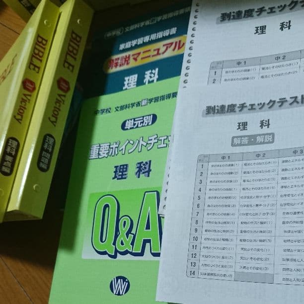 中学教材５教科(+実技４)