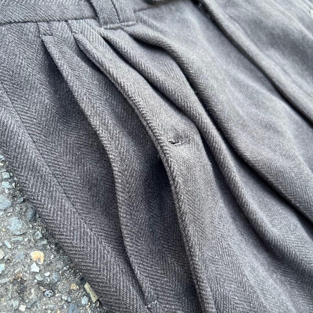 80s 90s Vintage 3タックバギーワイドスラックス ドレープ 34