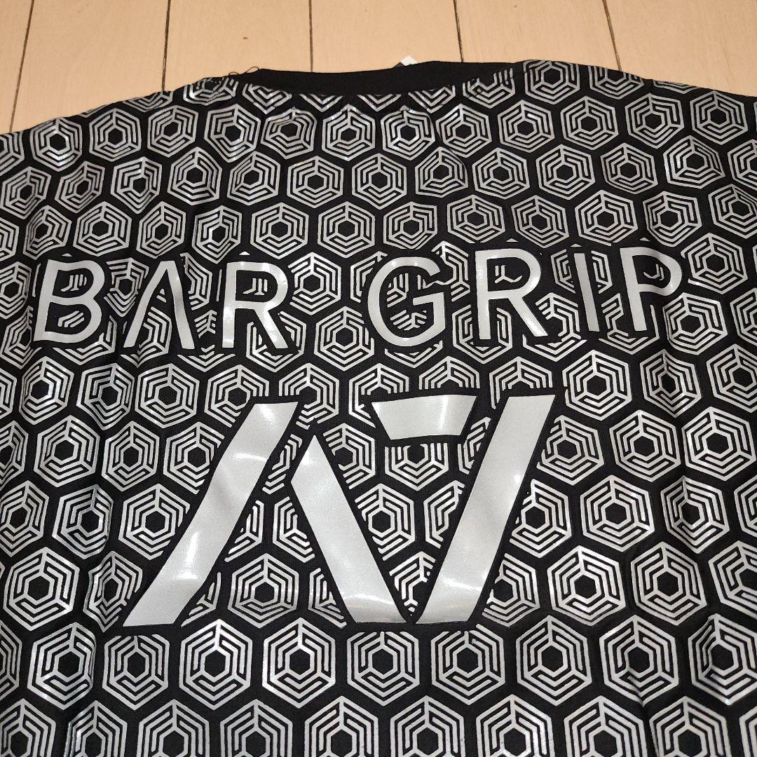 A7 BAR GRIP Tシャツ 黒×銀 Lサイズ