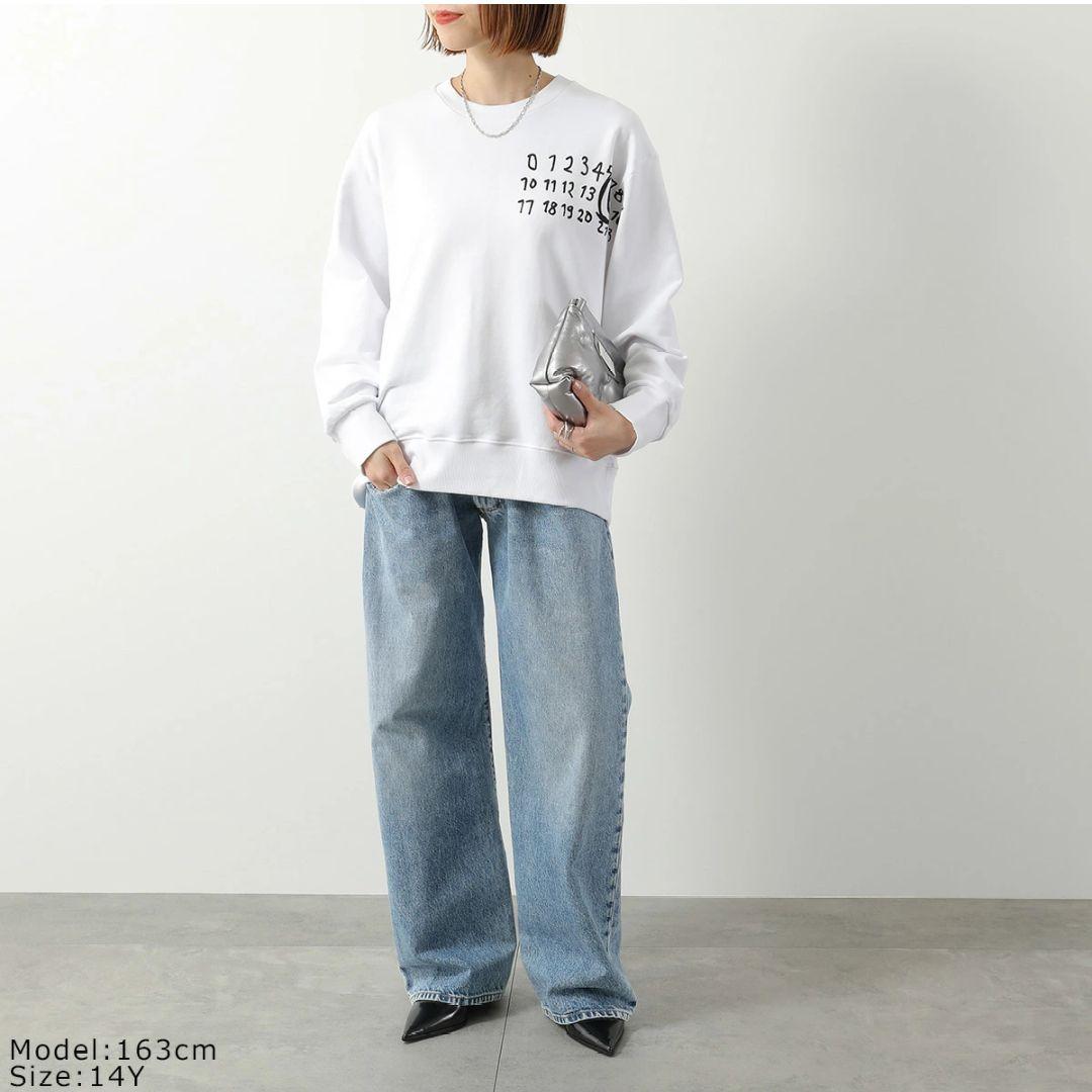 MM6 ロゴスウェット（ホワイト）