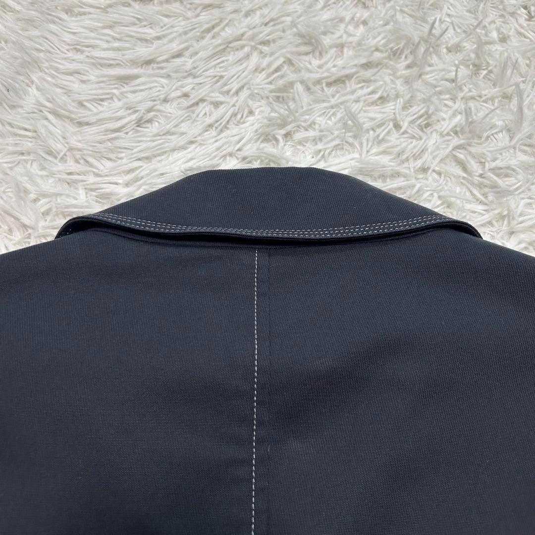 【極美品】バーバリーブラックレーベル ピーコート 銀ボタン ノバチェック M 紺