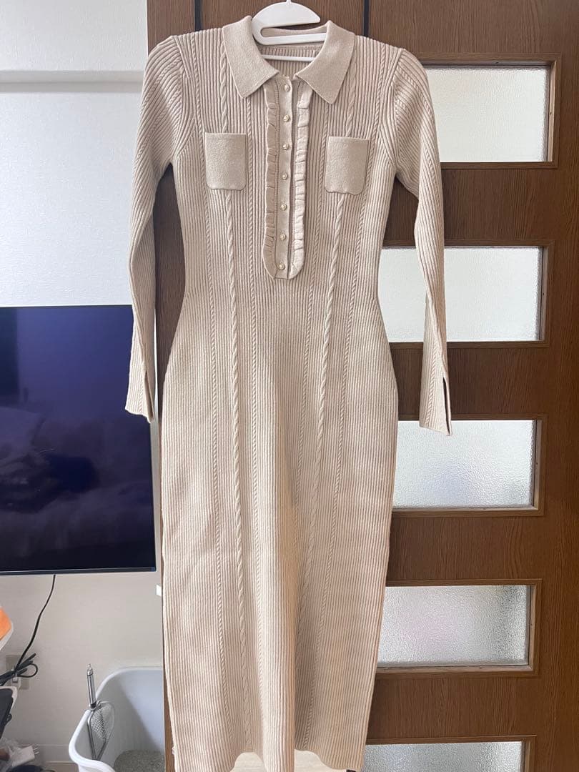 ワンピース margot knit long dress herlipto