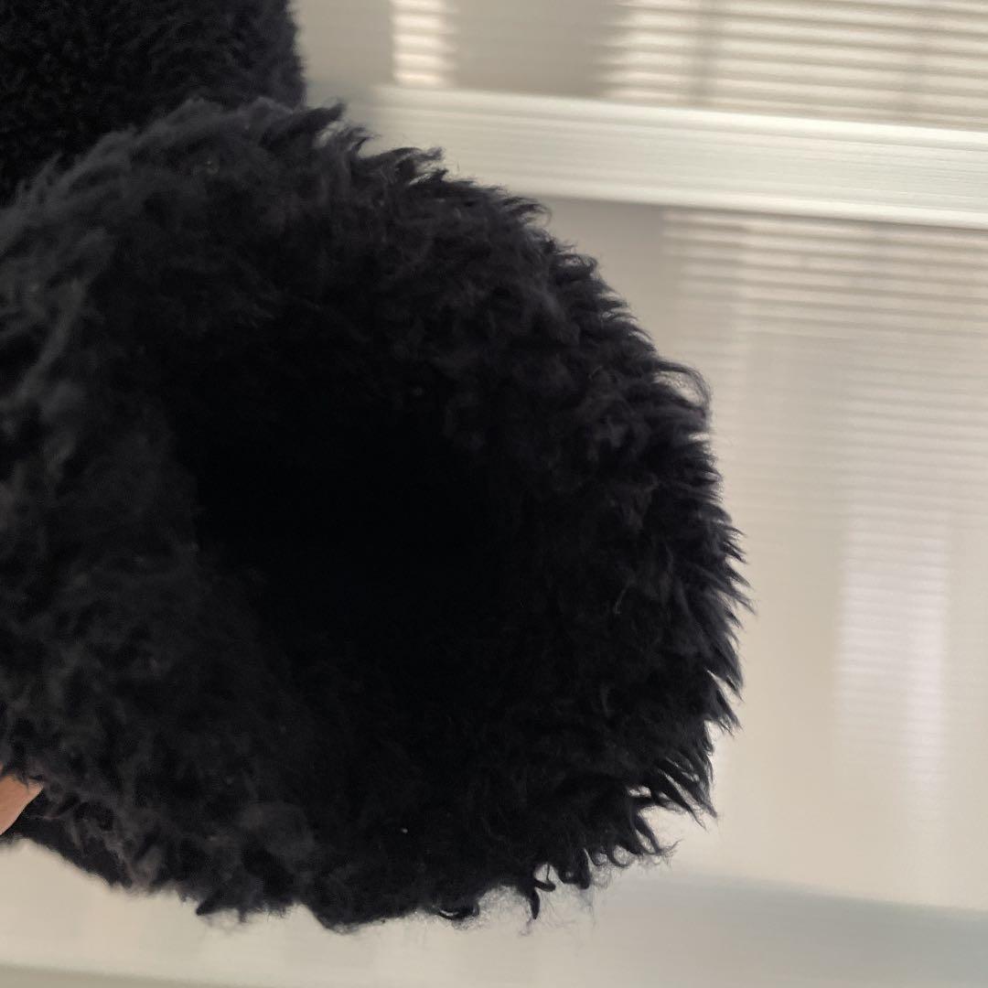 パーリーゲイツ モコモコパーカー 黒