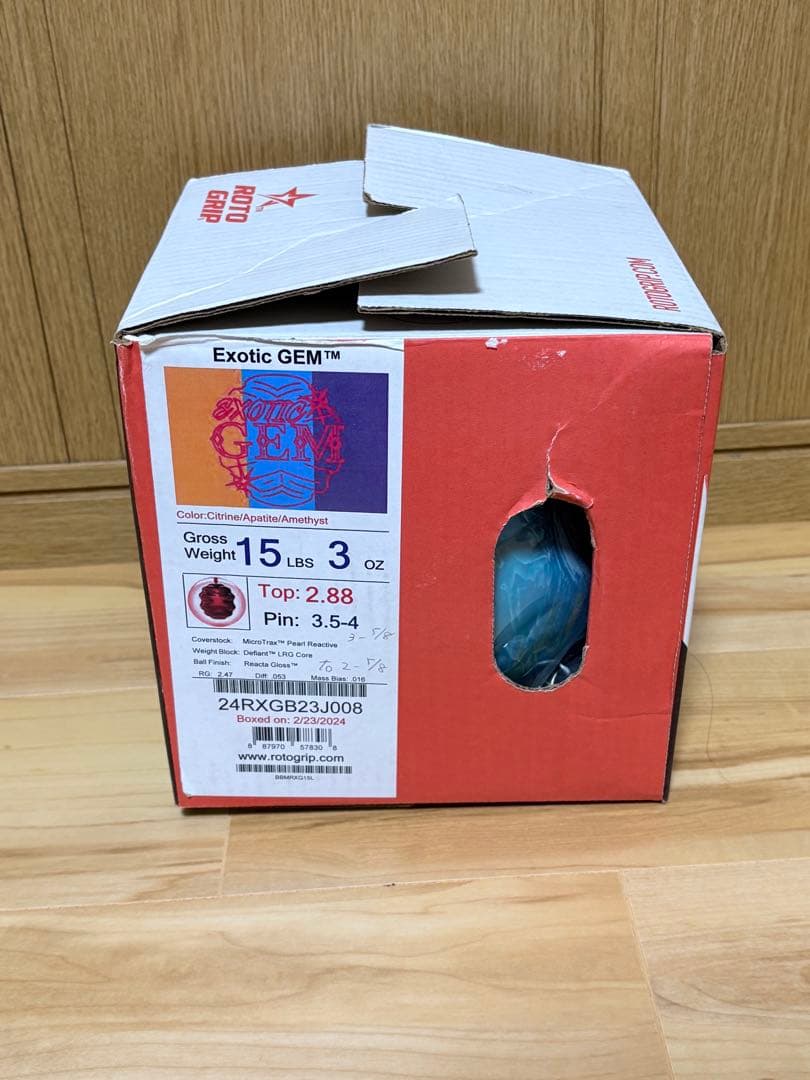 タ*ー様 【新品】ロトグリップ　エキゾチックジェム　15ポンド　ボウリングボール
