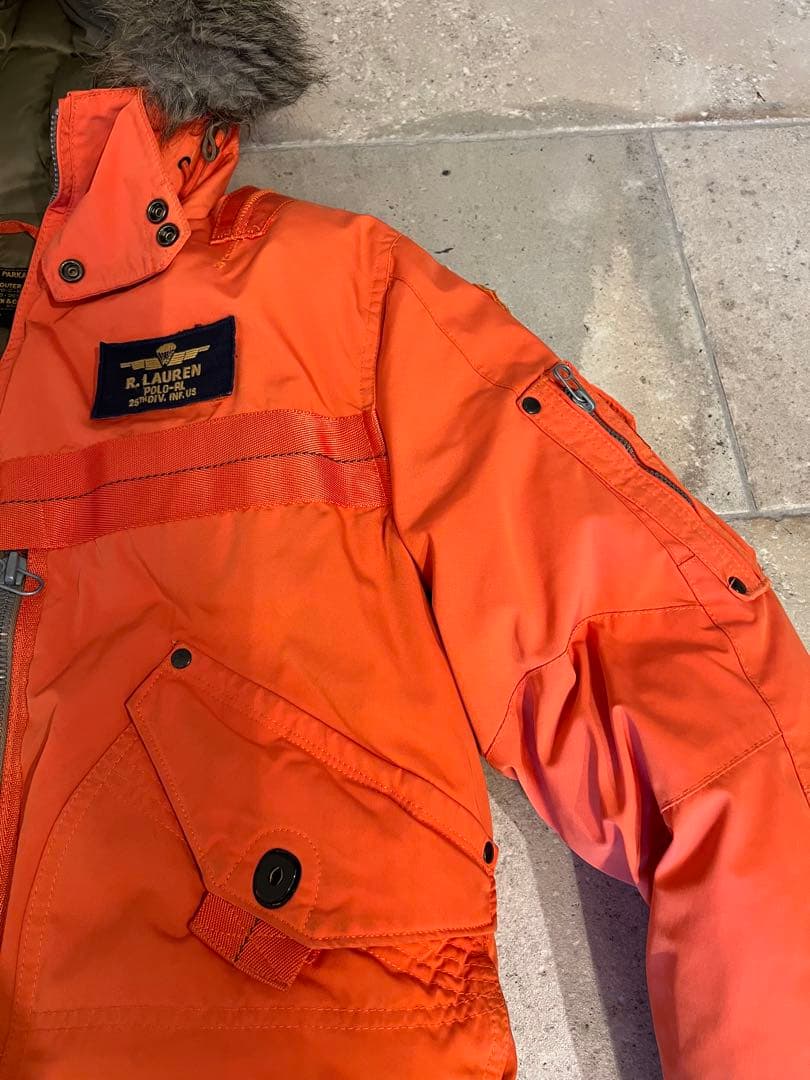 名作　超希少　POLO ラルフローレン　N2B ミリタリーフライトダウン　星条旗