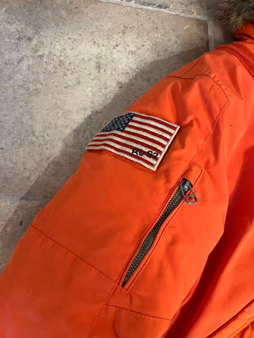 名作　超希少　POLO ラルフローレン　N2B ミリタリーフライトダウン　星条旗