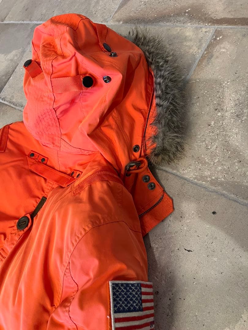 名作　超希少　POLO ラルフローレン　N2B ミリタリーフライトダウン　星条旗