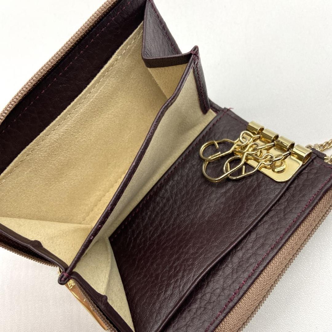 【極美品】アタオ　ベル　ヴィトロ　セピアボルドー　キーケース　ケース　付き