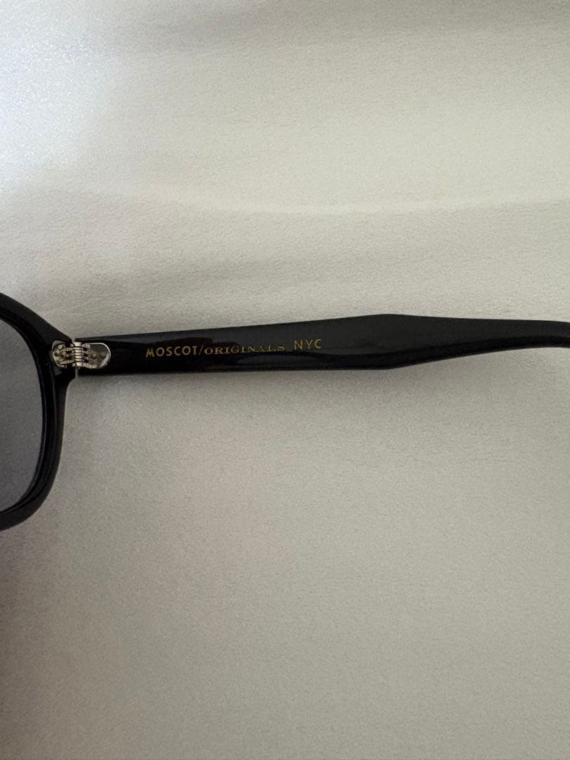 MOSCOT Lemtoshブラックサングス46□24-145 値下げ交渉可能