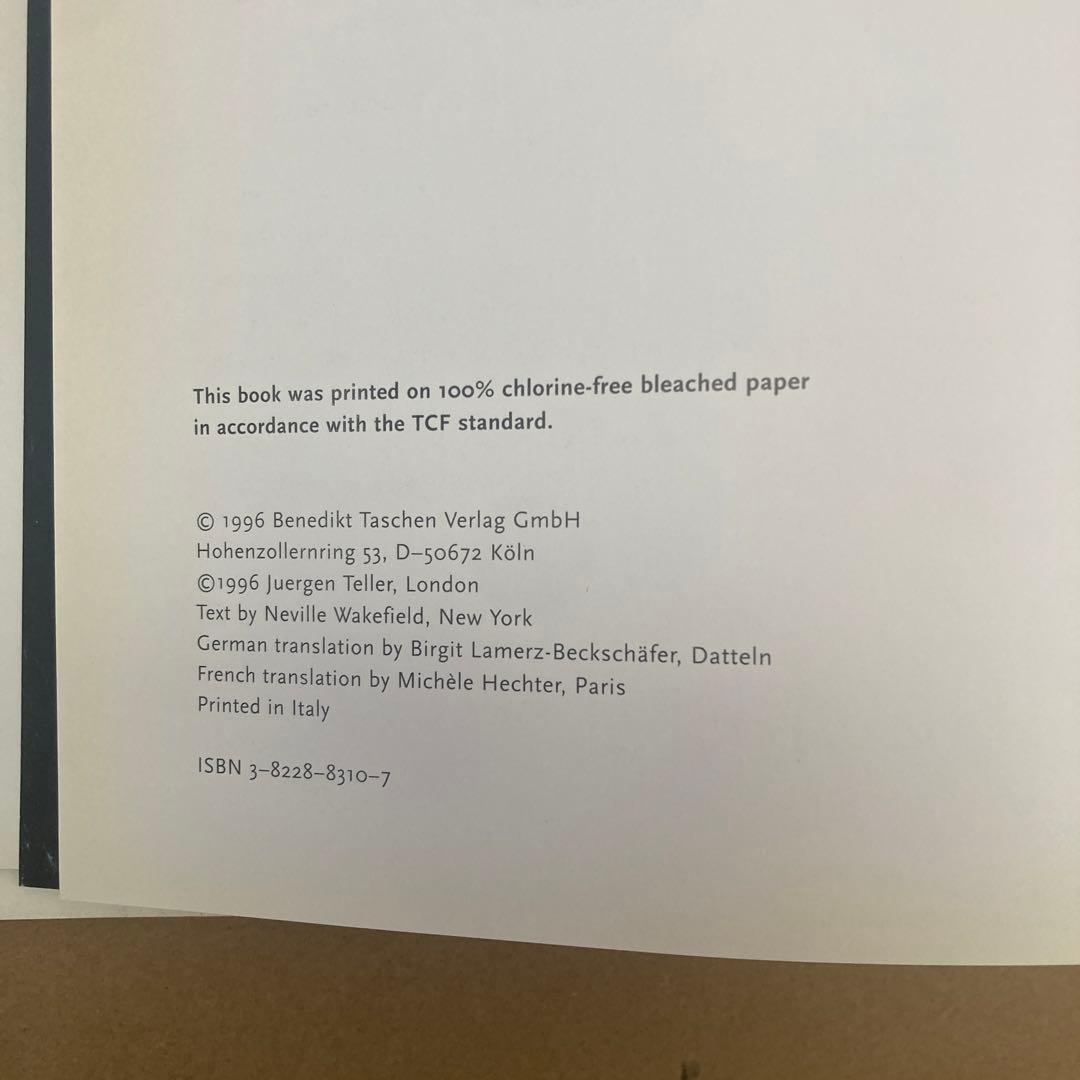 Juergen Teller ユルゲン・テラー　写真集　洋書