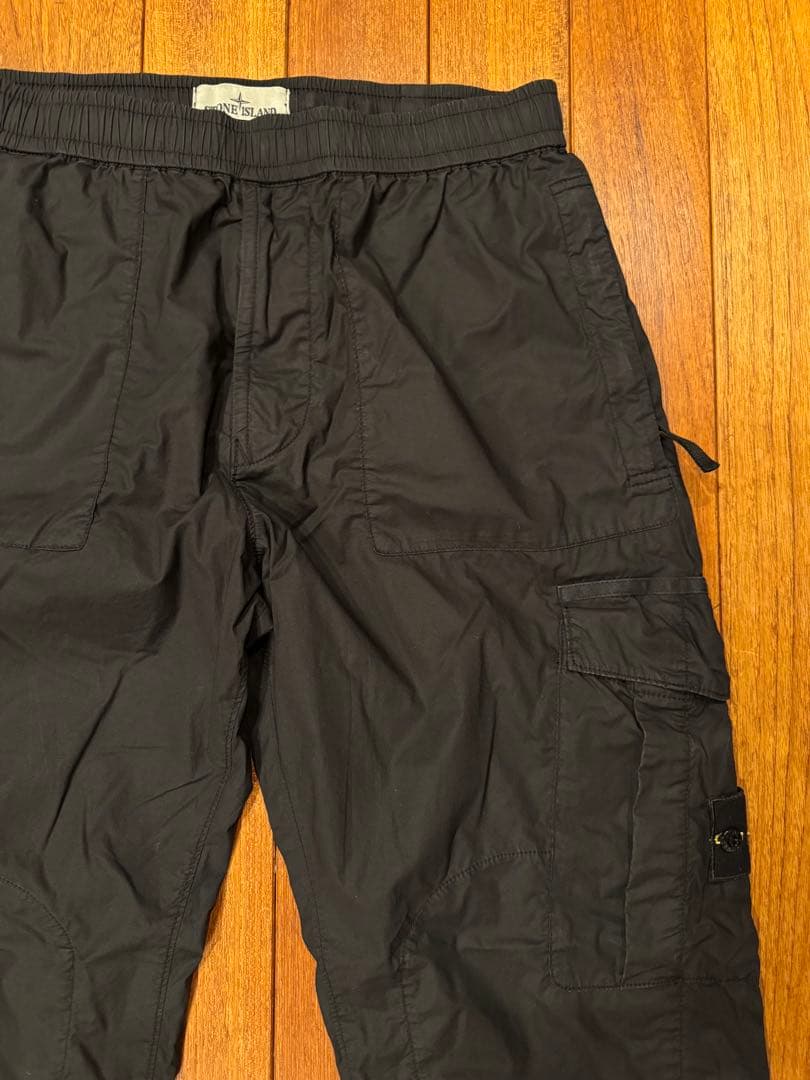 【希少】STONE  ワイドカーゴパンツ W32 ブラック 未使用級