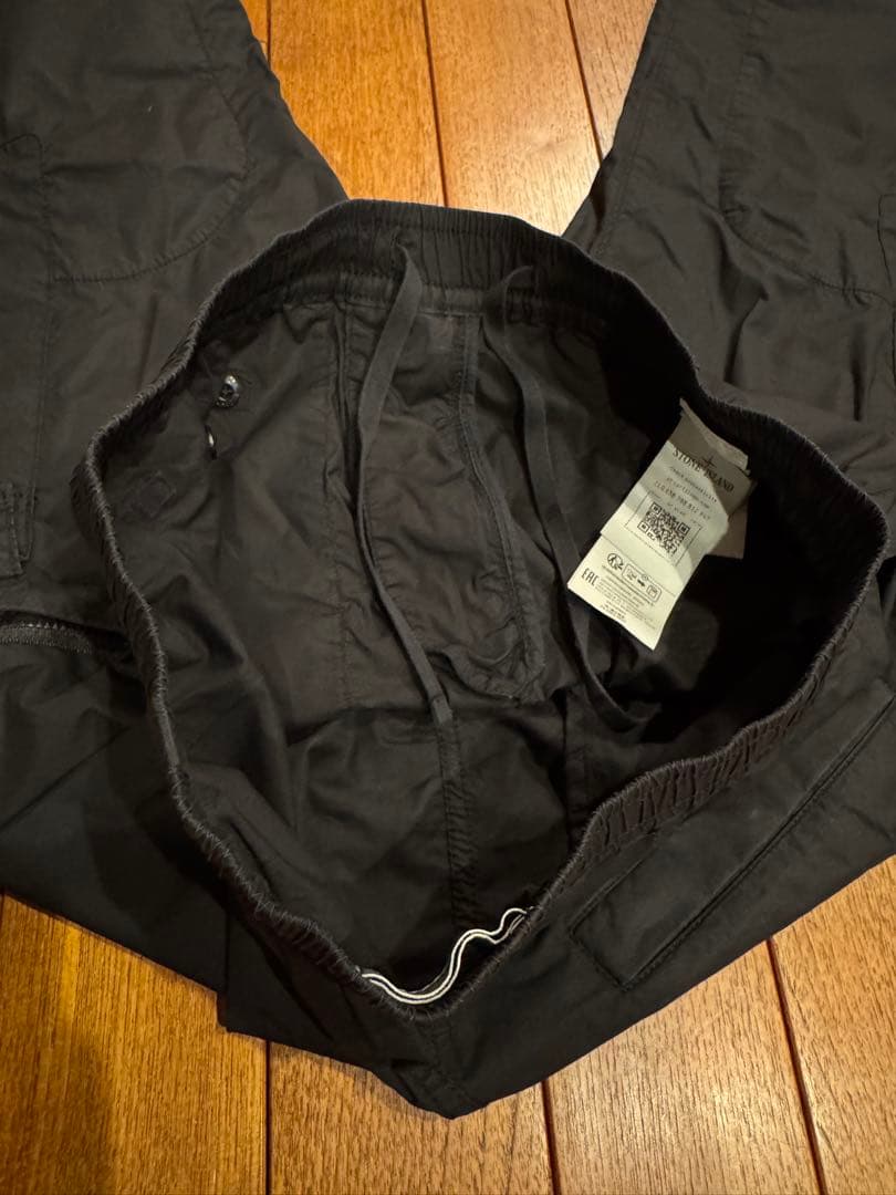 【希少】STONE  ワイドカーゴパンツ W32 ブラック 未使用級