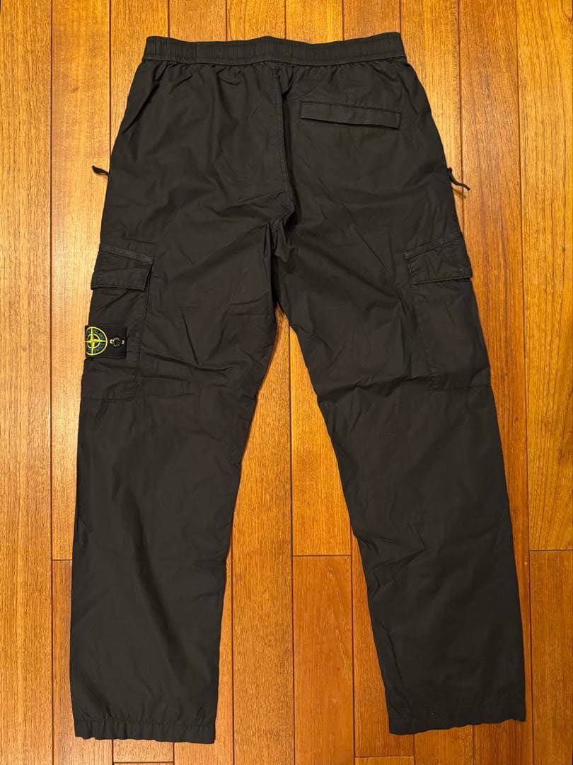 【希少】STONE  ワイドカーゴパンツ W32 ブラック 未使用級