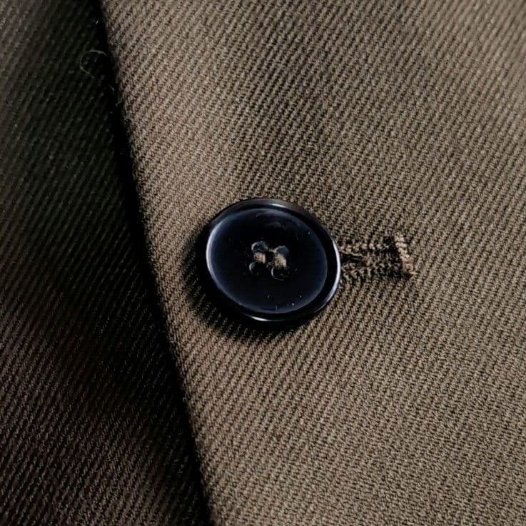 美品 ZARA シングル2B スーツ セットアップ L～XL W82cm カーキ