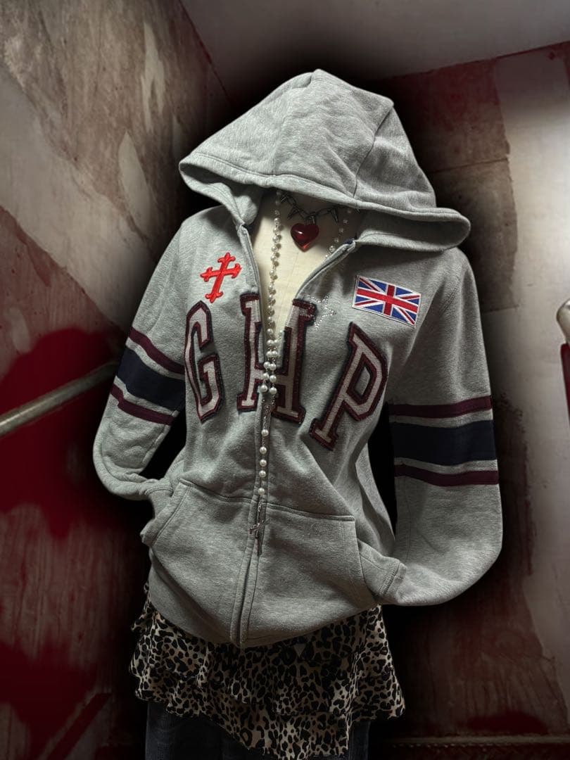 激レア✴︎y2k十字架星ビジューワッペンGAPジップフェアリーグランジ平成ギャル