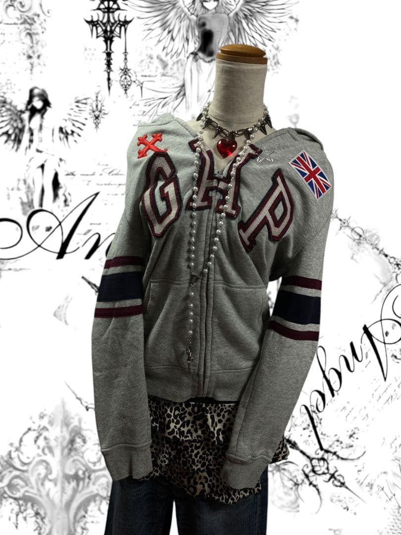 激レア✴︎y2k十字架星ビジューワッペンGAPジップフェアリーグランジ平成ギャル