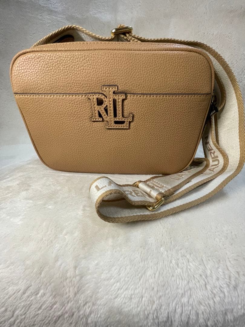 柘榴 　RALPH LAUREN ショルダーバック キャメル