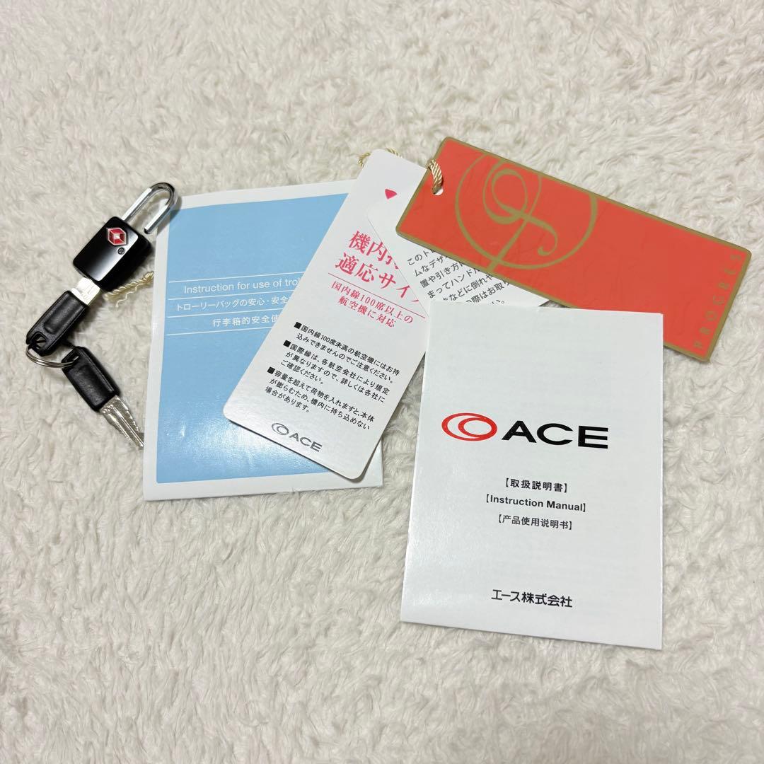 未使用級　エースACE プログレ　キャリーケース　レディース　軽量　機内持ち込み