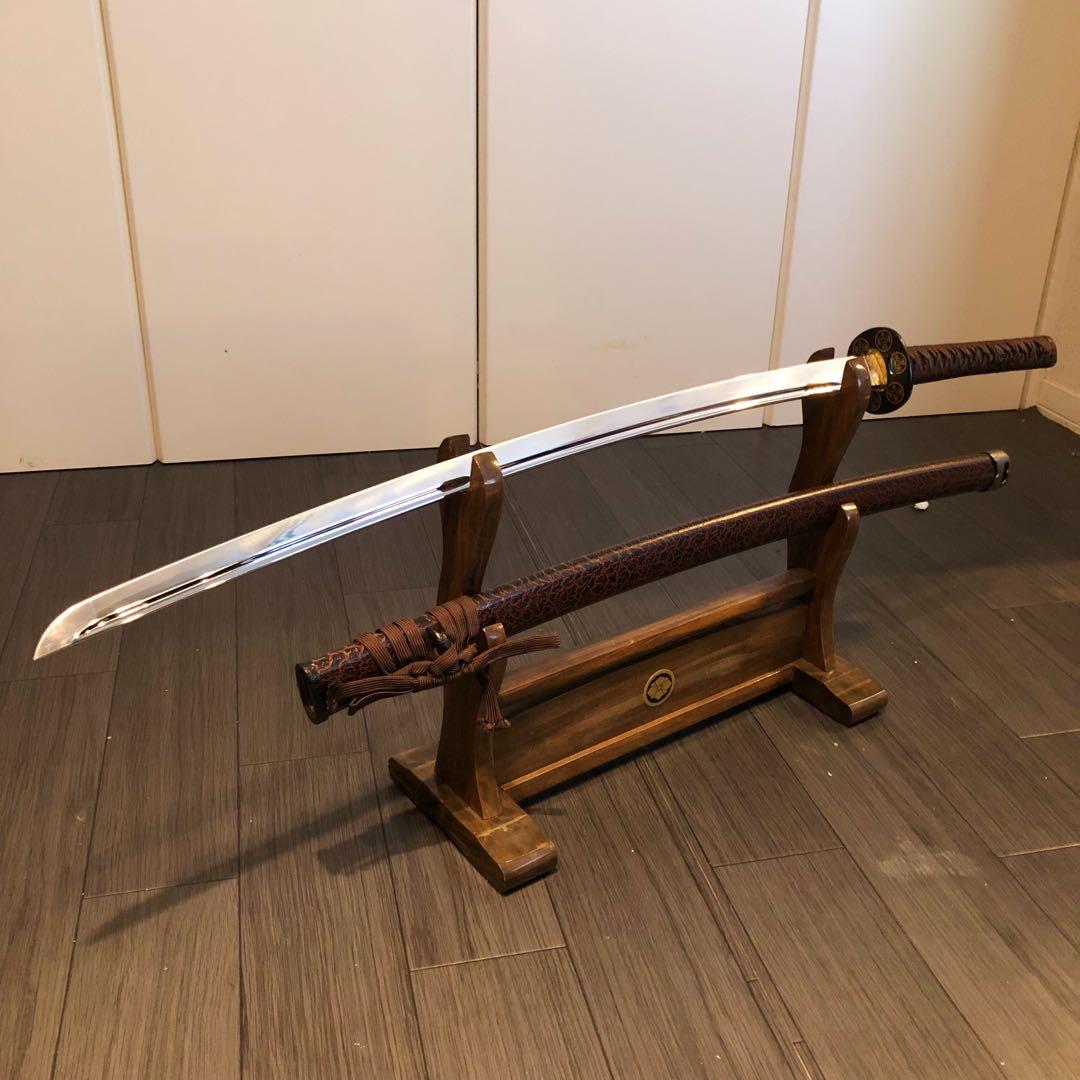 高級模造刀　刀　樋入り刀身　優波紋　本格居合刀