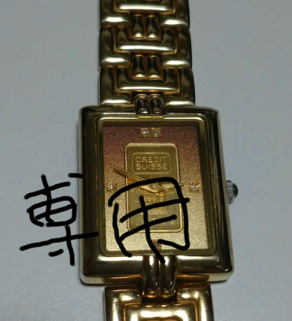 CREDIT SUISSE ELGIN ゴールド時計