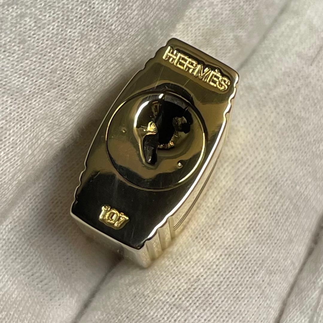 【美品】エルメス K24ゴールドメッキ パドロック カデナ リペア品 107番