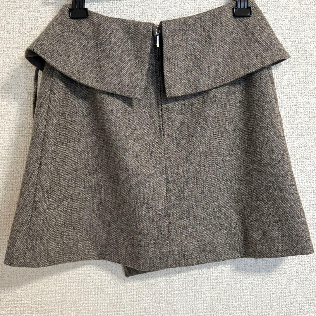 【美品】FRAY I.D フレイアイディー　ラップデザインミニスカート