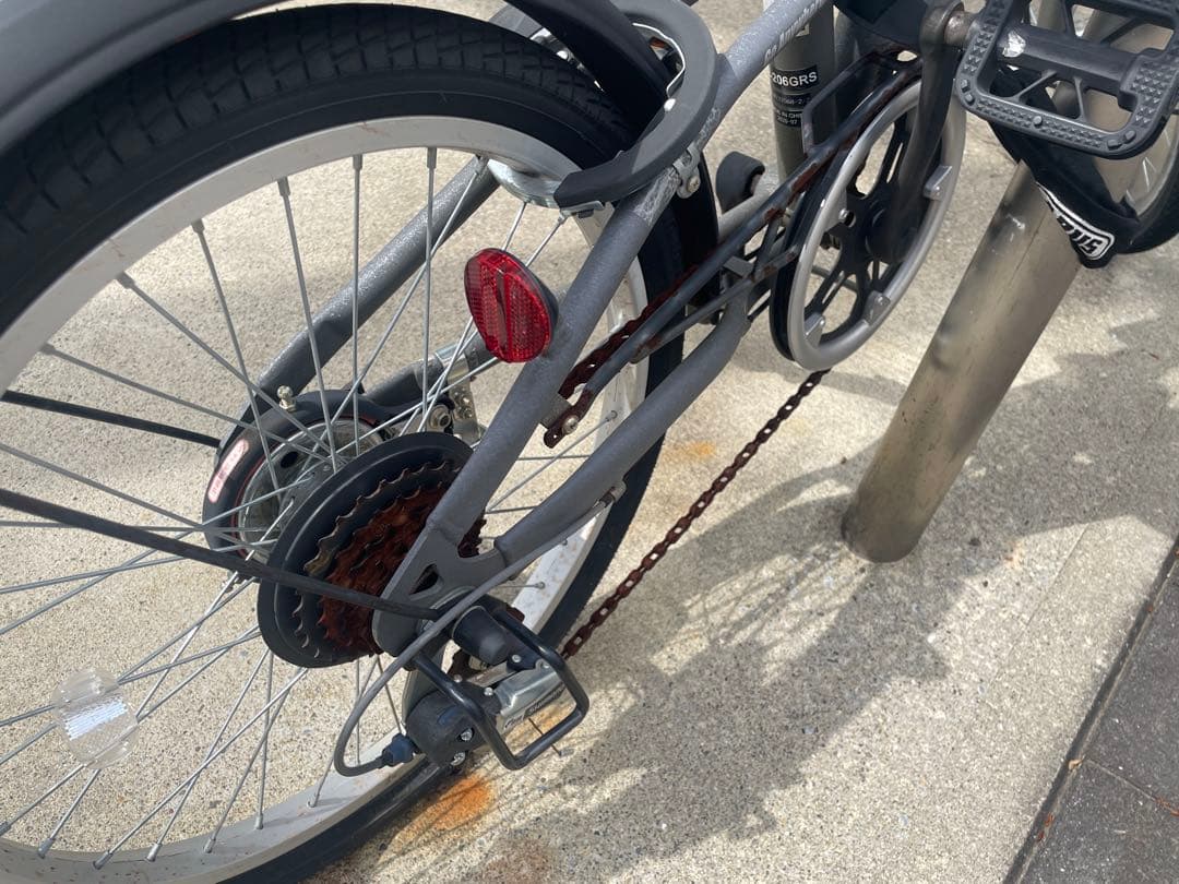 Jeep 折りたたみ自転車 グレー 前面バスケット付き